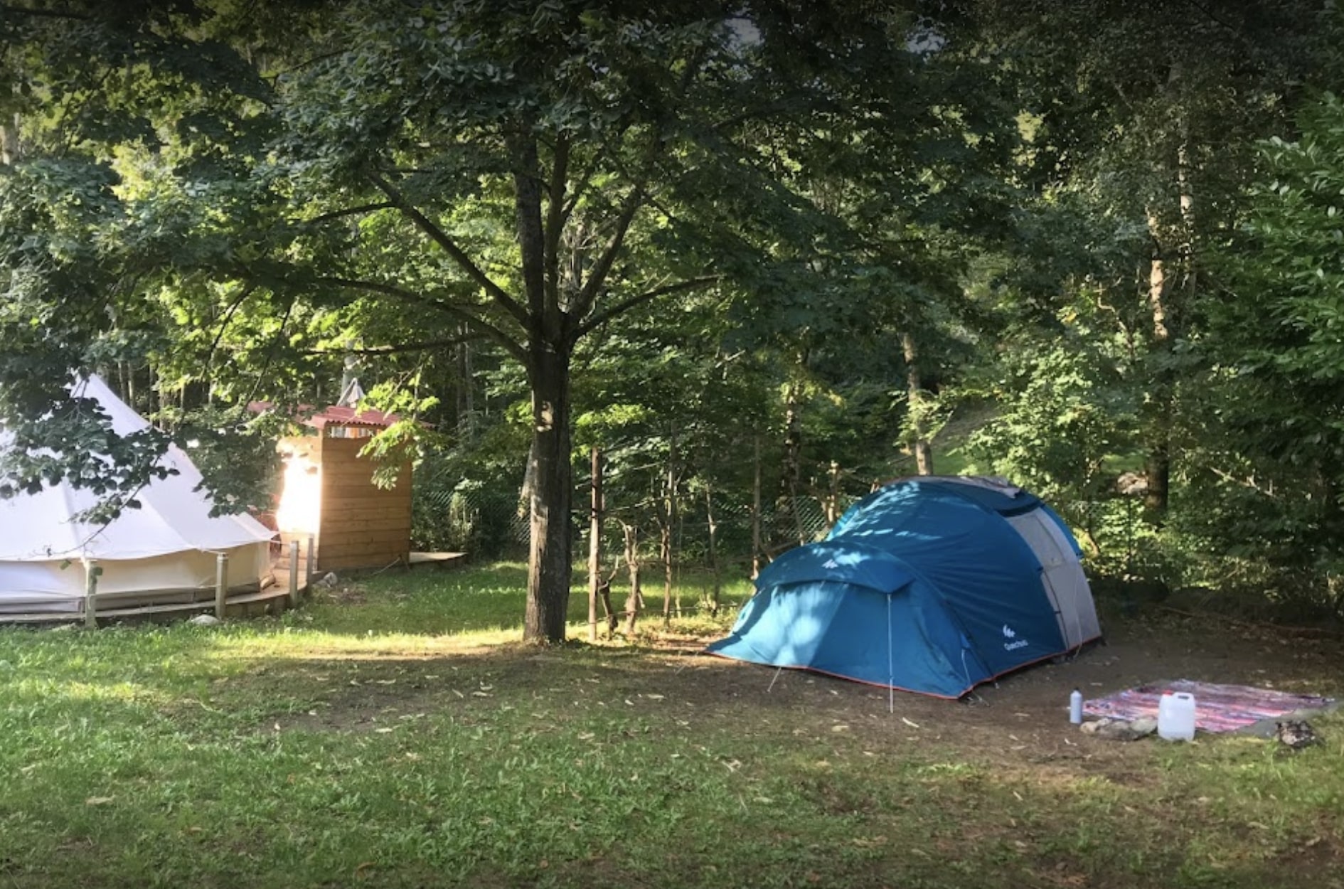Espace camping tente